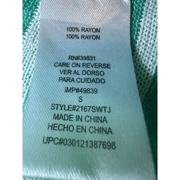 Takara Aztec Native Southwest Green White Sleeveless Sweater‎ Vest Women's SMALL - Picture 9 of 11